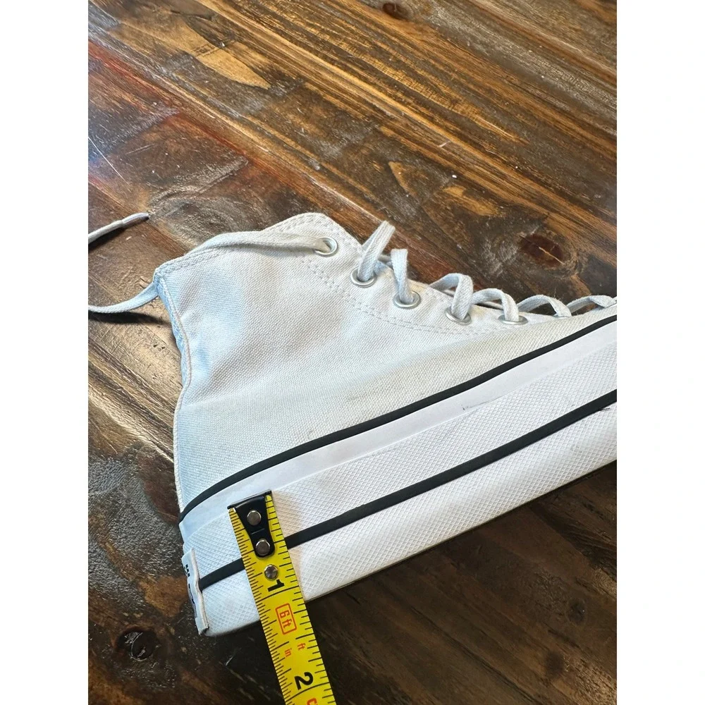 Converse Chuck Taylor All Star Lift Platform High Top White Sneakers 560846F 6.5 - Picture 9 of 9